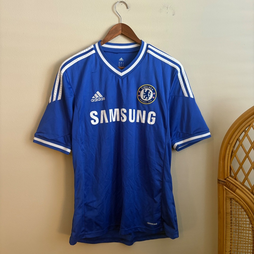 Adidas Sportswear 2013 Chelsea Football Club Samsung Blue Soccer Jersey Shirt